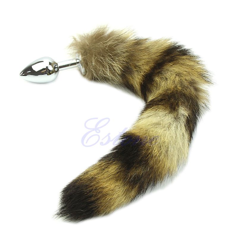 Quality Faux Raccoon Tail Anal Plug Erotic Adult Sex Toy For Romantic Pleasure - 3