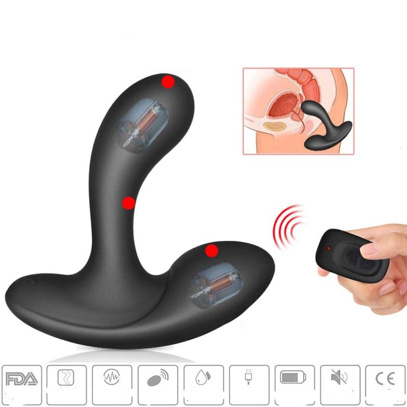 Anal Sex Toys Wireless Remote Vibrating Male Prostate Massager Silicone Man Butt Plug Stimulate Sm Gay Delay Ejaculation