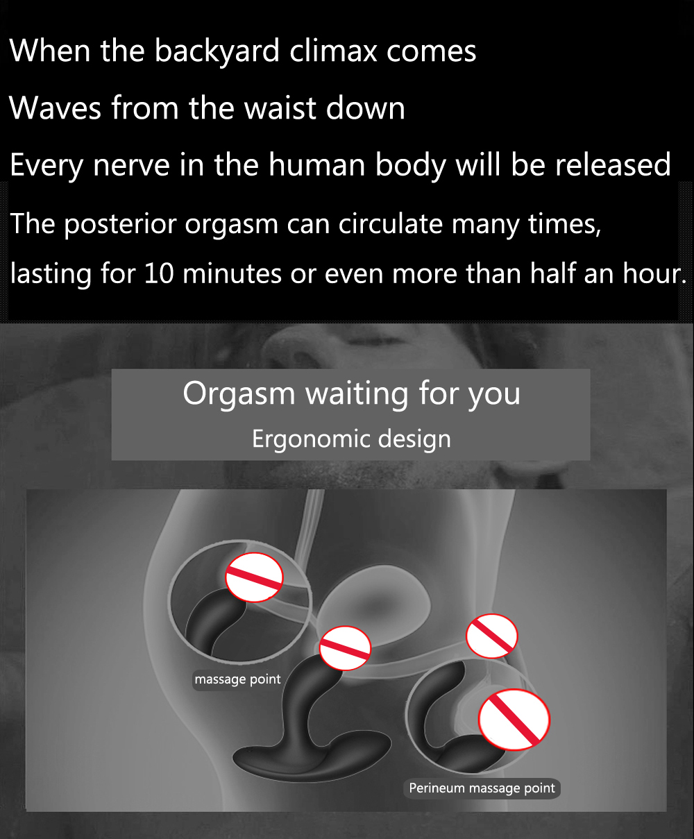 Wireless Silicone Prostate Massager Remotecontrolled Anal Sex Toy Male Butt Plug For Sm Gay Stimulation Delayed Ejaculation - 7