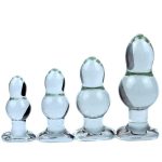 Glass Anal Buttplug Diameter 44 50 60 70mm Big Beads Butt Plug Female Vaginal Ball Sex Toys For Men Women