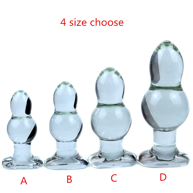 Quality Glass Anal Beads 4470mm Diameter Unisex Butt Plug Vaginal Ball Erotic Sex Toys For Men And Women - 6