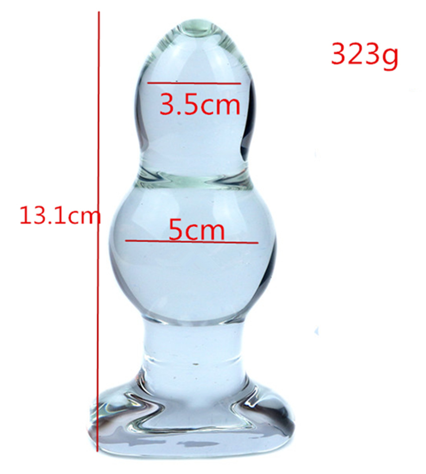 Quality Glass Anal Beads 4470mm Diameter Unisex Butt Plug Vaginal Ball Erotic Sex Toys For Men And Women - 5