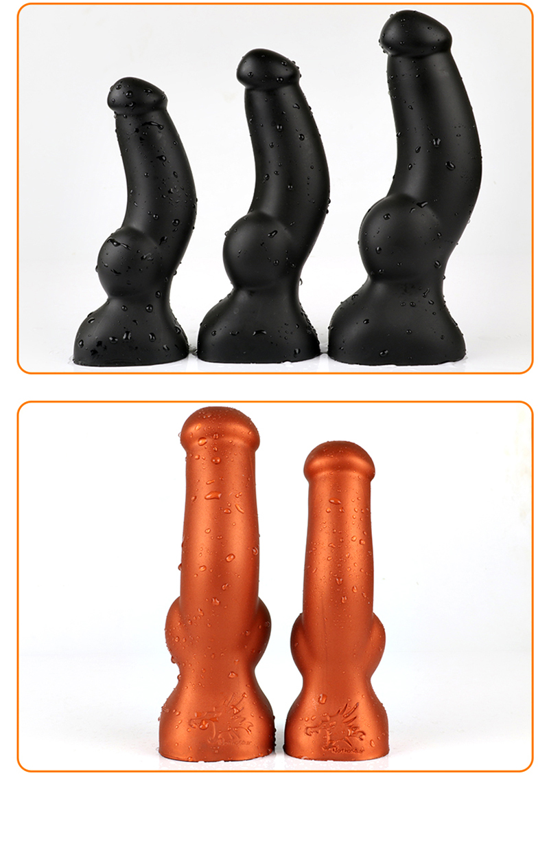 Liquid Silicone Dildo Anal Plug Prostate Massager Vaginal Anal Masturbation Toy For Adults - 17