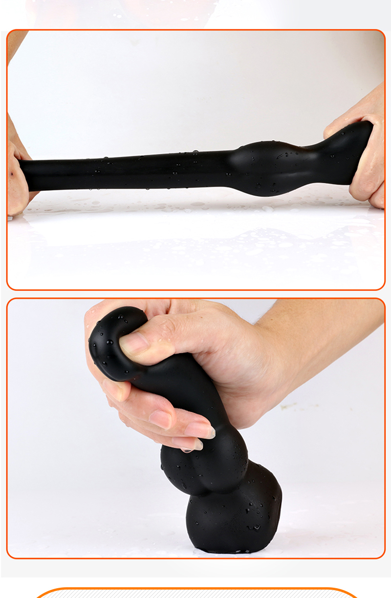 Liquid Silicone Dildo Anal Plug Prostate Massager Vaginal Anal Masturbation Toy For Adults - 8