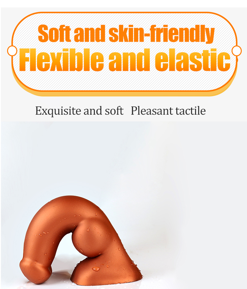 Liquid Silicone Dildo Anal Plug Prostate Massager Vaginal Anal Masturbation Toy For Adults - 7