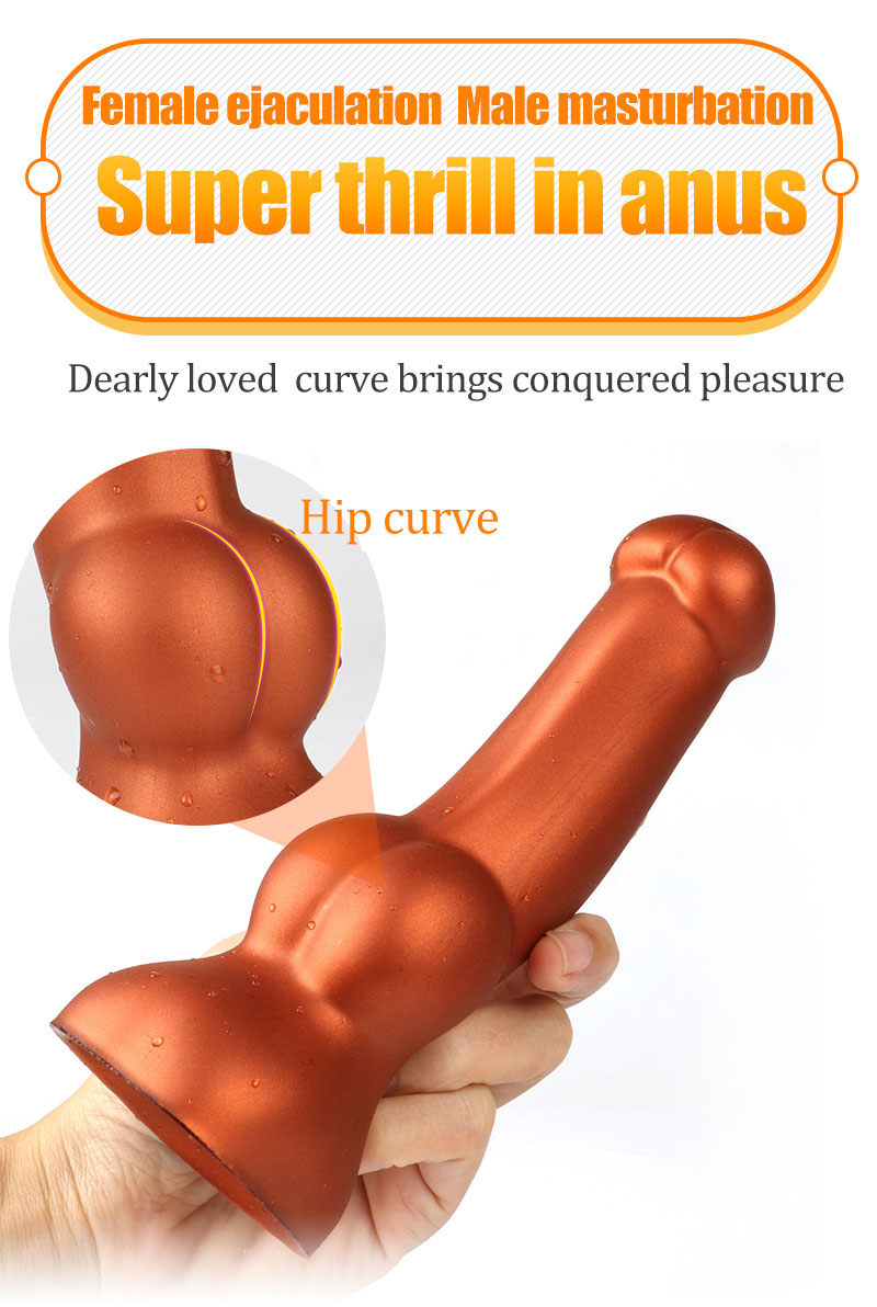 Liquid Silicone Dildo Anal Plug Prostate Massager Vaginal Anal Masturbation Toy For Adults - 2