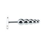 Stainless Steel Butt Plug Large Metal 5 Beads Sex Products Anal Adult Dildo Prostate Toys Shop For Women Men - 5