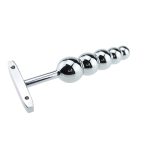 Stainless Steel Butt Plug Large Metal 5 Beads Sex Products Anal Adult Dildo Prostate Toys Shop For Women Men - 3