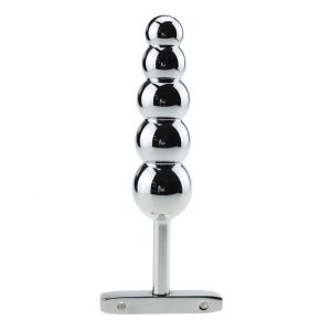 Stainless Steel Butt Plug Large Metal 5 Beads Sex Products Anal Adult Dildo Prostate Toys Shop For Women Men
