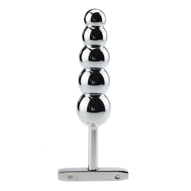 Stainless Steel Butt Plug Large Metal 5 Beads Sex Products Anal Adult Dildo Prostate Toys Shop For Women Men