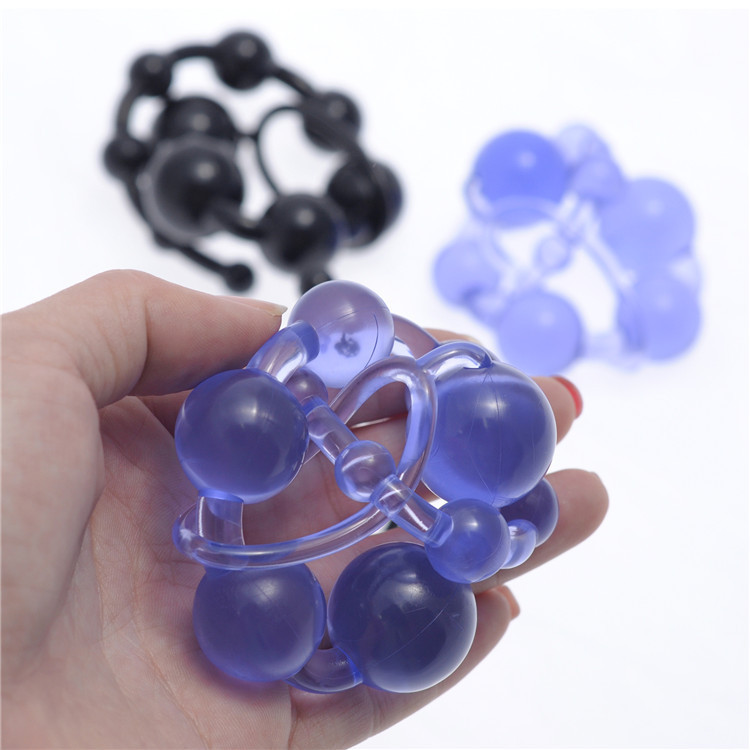 Seafeliz 13inch Flexible Anal Beads Oriental Jelly Stimulator For Beginners Sex Toy For Men Women - 6
