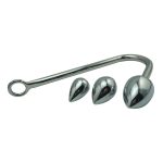 Stainless Steel Anal Hook Buttplugs 3 Size Balls Stretcher Butt Plug Prostate Sex Toys For Men Woman - 2