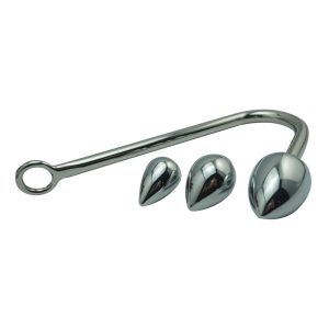 Stainless Steel Anal Hook Buttplugs 3 Size Balls Stretcher Butt Plug Prostate Sex Toys For Men Woman - 2