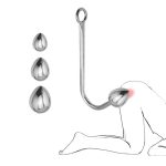 Stainless Steel Anal Hook Buttplugs 3 Size Balls Stretcher Butt Plug Prostate Sex Toys For Men Woman