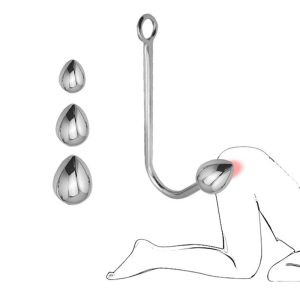 Stainless Steel Anal Hook Buttplugs 3 Size Balls Stretcher Butt Plug Prostate Sex Toys For Men Woman