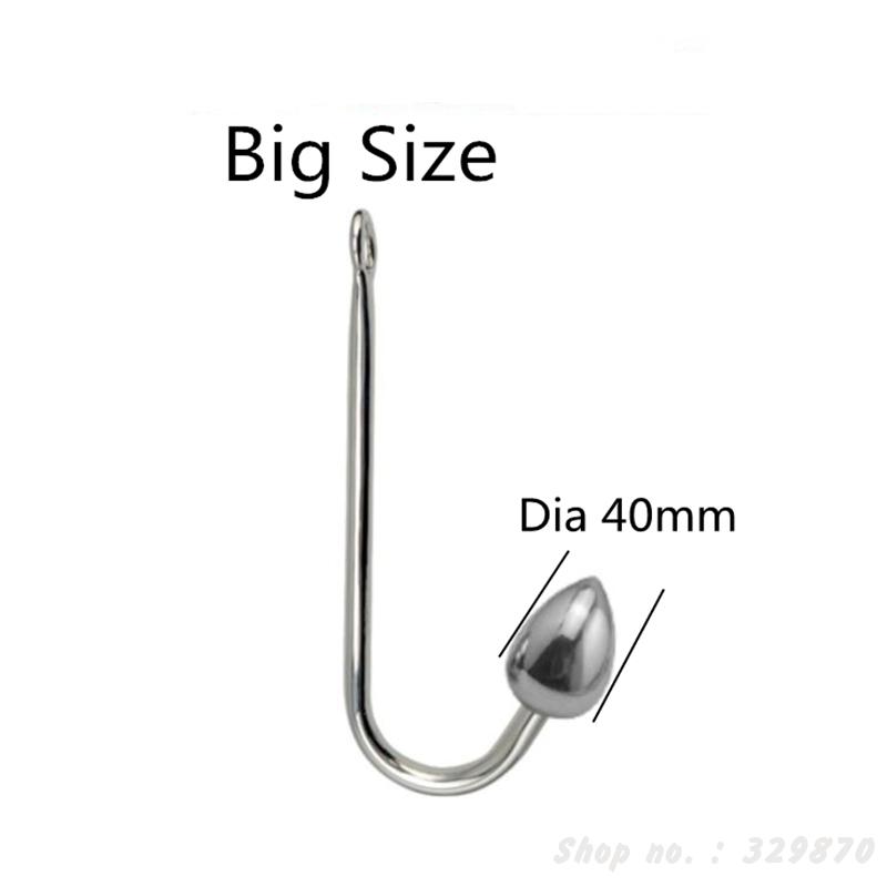 Stainless Steel Anal Hook Unisex Prostate Stimulation Toy 3 Size Ball Butt Plug Erotic Stretcher - 9