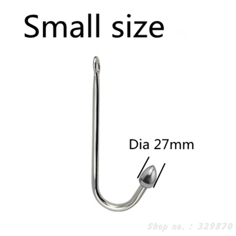 Stainless Steel Anal Hook Unisex Prostate Stimulation Toy 3 Size Ball Butt Plug Erotic Stretcher - 7