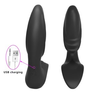 Anal Butt Plug Men Masturbator Male Wireless Remote Control Prostate Massager Vibrator Adult Sex Toys For - 2