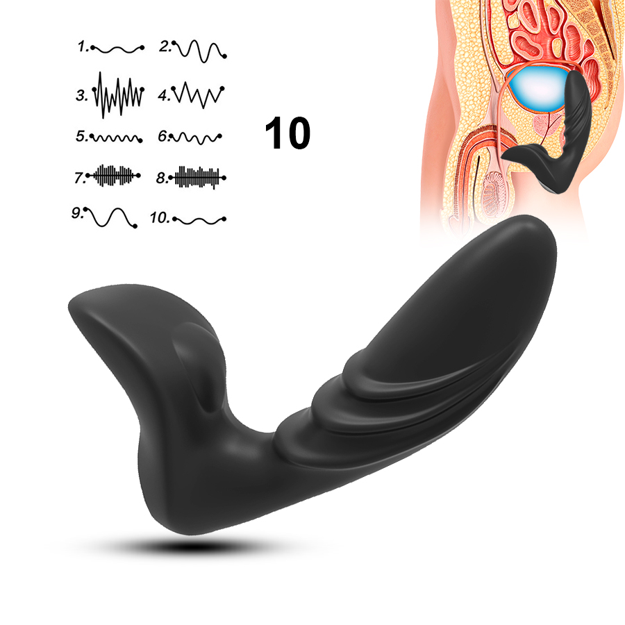 Wireless Remote Control Prostate Vibrator Massager Male Masturbator Anal Plug Adult Sex Toys For Men - 4