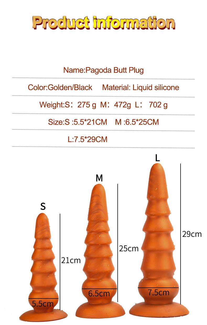 Large Dildo Anal Toys Prostate Massager Vaginal Butt Plug Adult Erotic Sex Toy For Men Women - 18