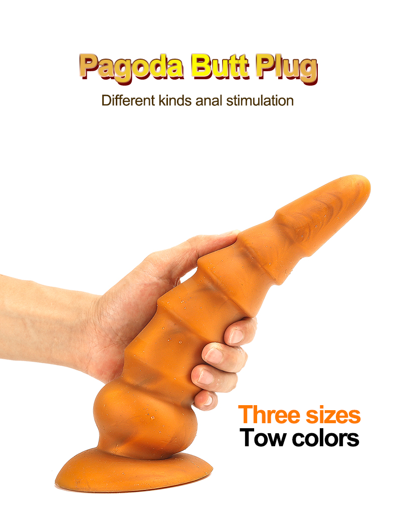Large Dildo Anal Toys Prostate Massager Vaginal Butt Plug Adult Erotic Sex Toy For Men Women - 12