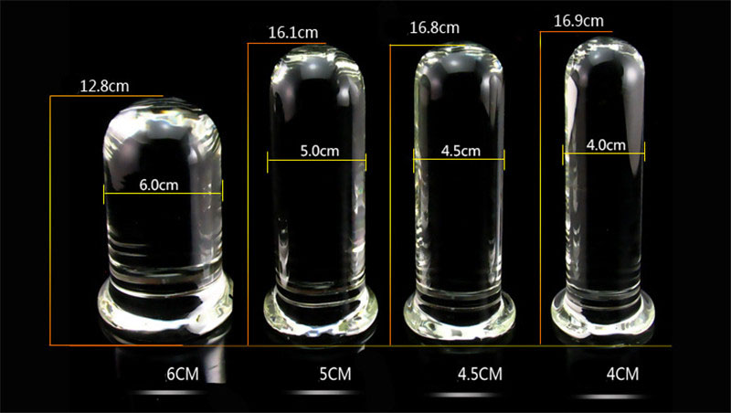 Beeger Large Glass Dildo Crystal Anal Plug Big Cylinder Sex Toy For Women - 6
