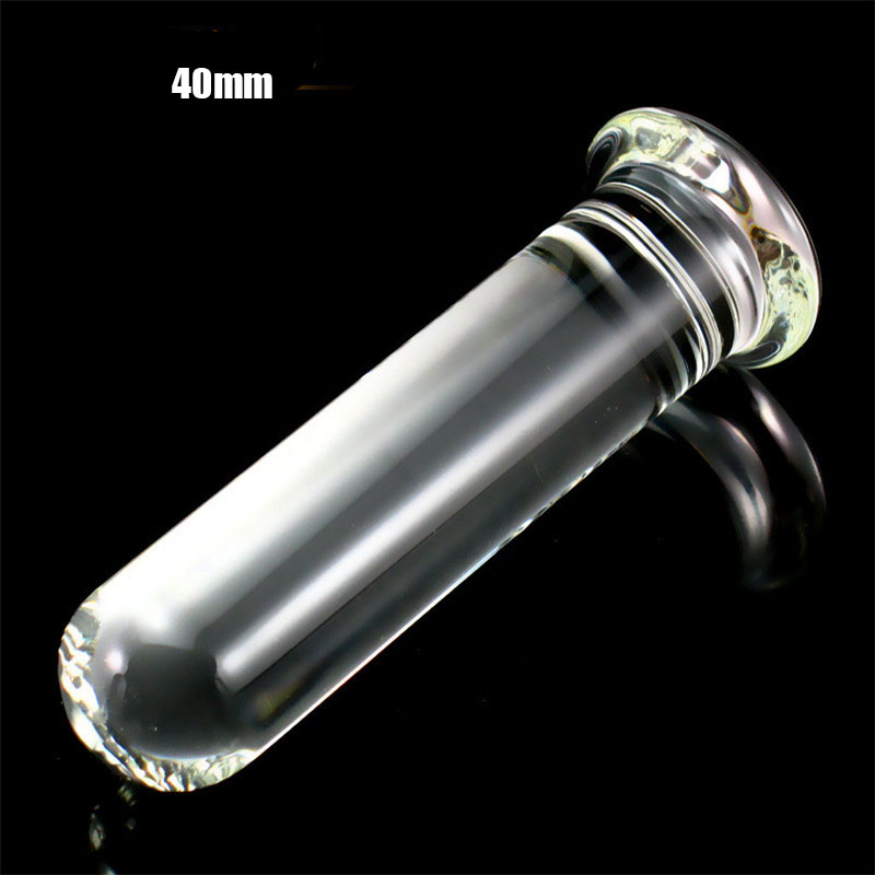 Beeger Large Glass Dildo Crystal Anal Plug Big Cylinder Sex Toy For Women - 1