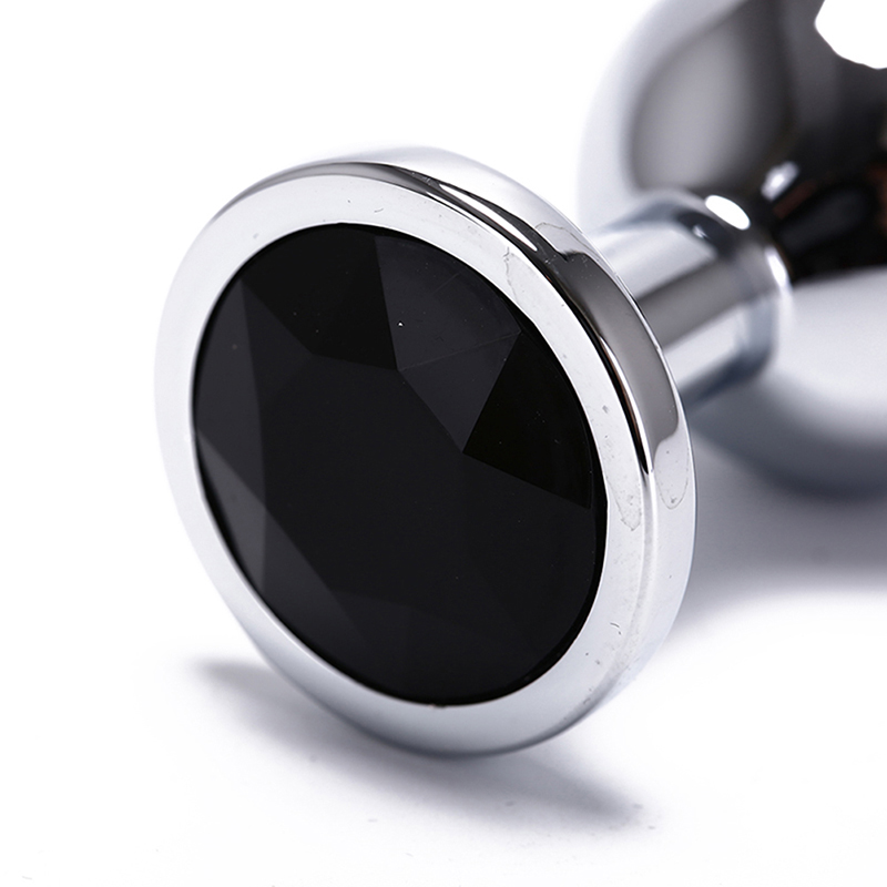 Stainless Steel Jewelled Anal Plug Small Size Metal Crystal Erotic Toy For Men And Couples - 27