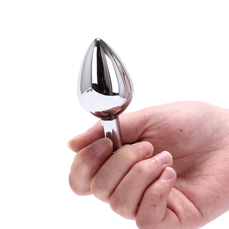 Stainless Steel Jewelled Anal Plug Small Size Metal Crystal Erotic Toy For Men And Couples - 26