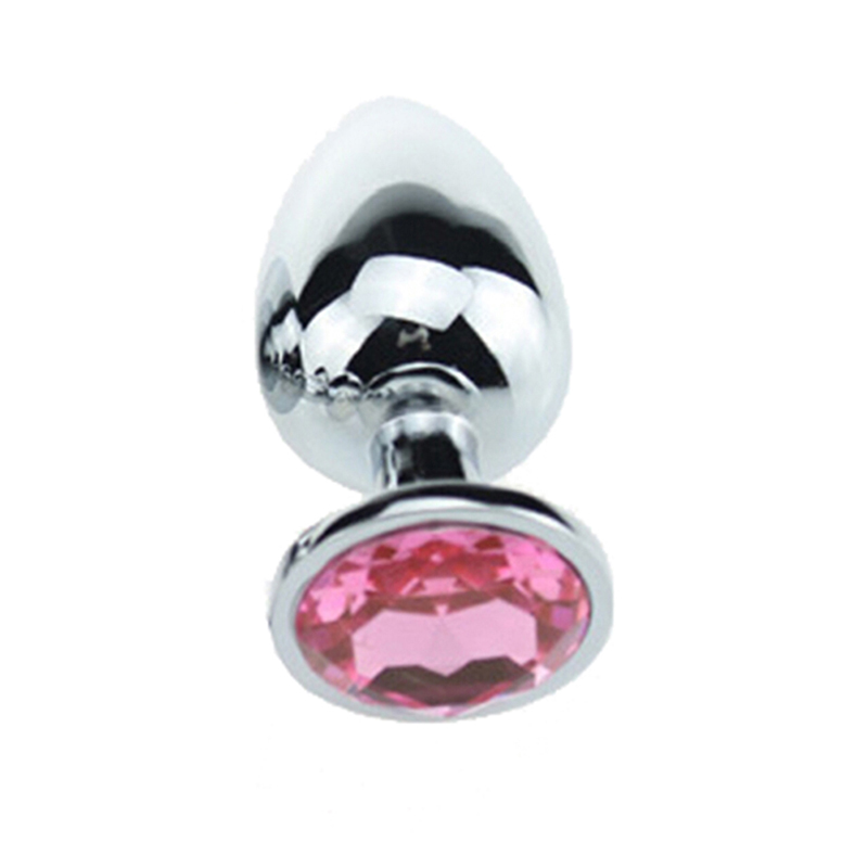 Stainless Steel Jewelled Anal Plug Small Size Metal Crystal Erotic Toy For Men And Couples - 10