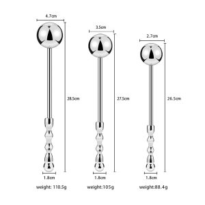 Long Big Handheld Prostata Massager Butt Plug Metal Anal Beads Vagina Ball Sex Toys For Men Woman Adult - 2