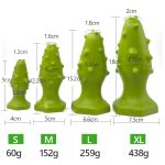 Huge Anal Plug Green Thorn Butt Dildo For Adult Prostate Massager Buttplug - 6