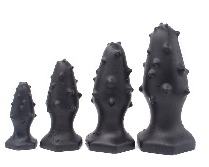 Large Green Anal Plug Thorn Butt Dildo Adult Prostate Massager Safe Silicone Buttplug - 15