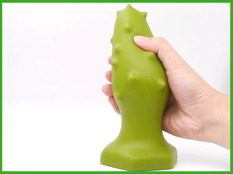 Large Green Anal Plug Thorn Butt Dildo Adult Prostate Massager Safe Silicone Buttplug - 11