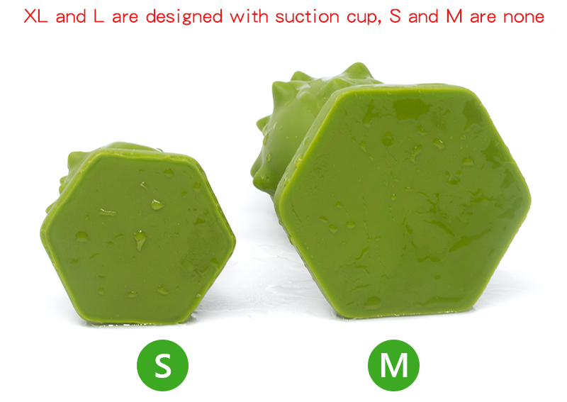 Large Green Anal Plug Thorn Butt Dildo Adult Prostate Massager Safe Silicone Buttplug - 9