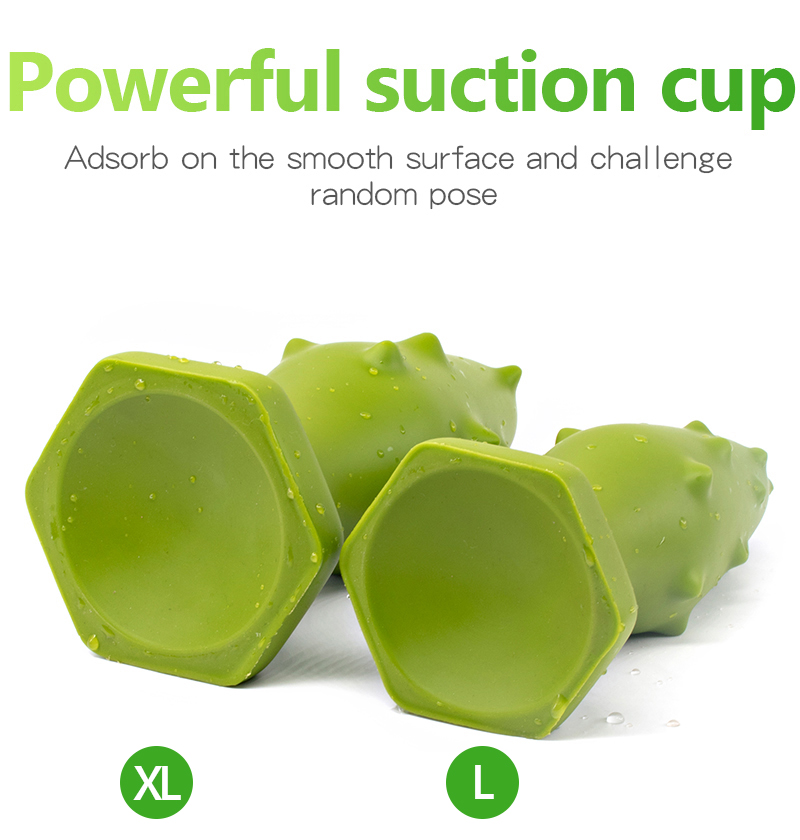 Large Green Anal Plug Thorn Butt Dildo Adult Prostate Massager Safe Silicone Buttplug - 8