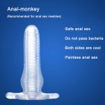 Soft Silicone Anal Tunnel Butt Plug Fist Sex Products For Adults Trainer Toys Gay Buttplug Prostate Massage Expansion - 4