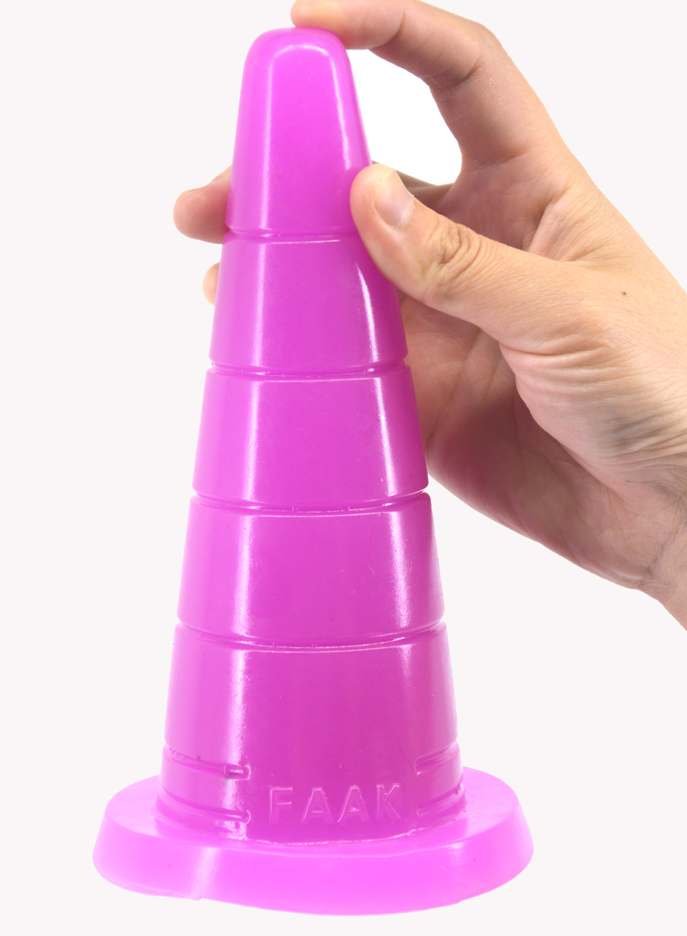 Large Coneshaped Anal Plug With Suction Adult Erotic Toy Grooved Dildo For Vaginal Masturbation - 14