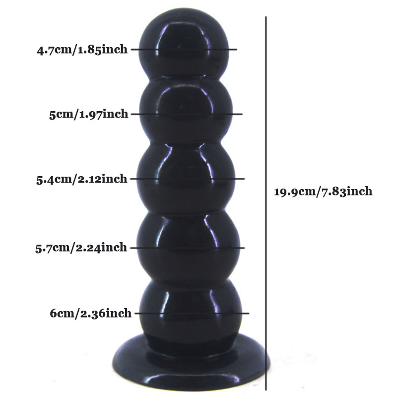 Extra Large 36inch Dildo With Anal Beads Strong Suction Gspot Stimulation Super Long Butt Plug Adult Sex Toy - 2