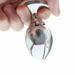Big Stainless Steel Anal Plug Ultimate Asslock With Lock Expanding Ass Butt Buttplug Trainer - 6