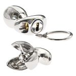 Big Stainless Steel Anal Plug Ultimate Asslock With Lock Expanding Ass Butt Buttplug Trainer