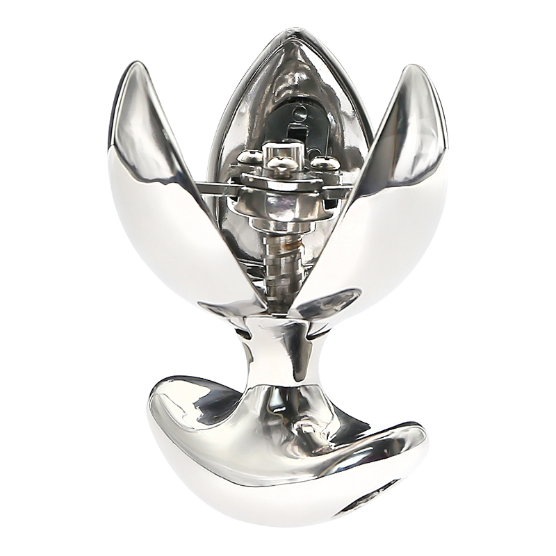 Stainless Steel Anal Plug Ultimate Expanding Butt Trainer With Secure Lock Feature - 5