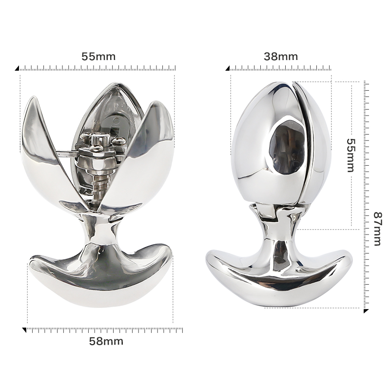 Stainless Steel Anal Plug Ultimate Expanding Butt Trainer With Secure Lock Feature - 1