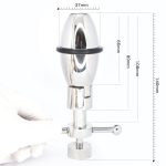 Asslock Stainless Steel Anal Plug With Lock Expanding Ass Butt Big Buttplug Trainer Sex Toys - 6