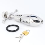 Asslock Stainless Steel Anal Plug With Lock Expanding Ass Butt Big Buttplug Trainer Sex Toys - 5