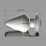 6cm Diameter Super Large Glass Anal Plug Adult Masturbator Buttplug Anus Stimulator Big Butt Plugs Sex Toys For Woman - 4