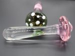 Crystal Mushroom Penis Glass Men's Women's G-spot Anal Butt Plug Beads Masturbation Erotic Expander Adults Sex Toys Products - 5