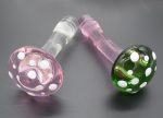 Crystal Mushroom Penis Glass Men's Women's G-spot Anal Butt Plug Beads Masturbation Erotic Expander Adults Sex Toys Products - 4