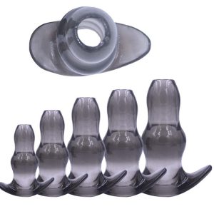 Hollow Butt Plug Set Speculum Unisex Sex Toy Anal Dildo Long Prostate Massage Tunnel Pour Douche Enema Vagina Pussy Bead