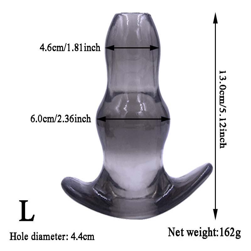 Unisex Hollow Butt Plug Set Anal Dildo Prostate Massage Enema Douche Vagina Beads Sex Toy - 9